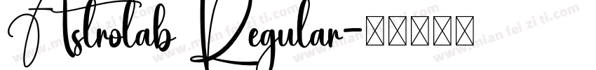 Astrolab Regular字体转换